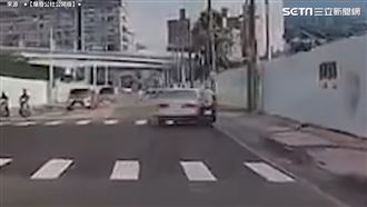 開太慢被狂按喇叭　駕駛惱羞撞飛騎士逃逸