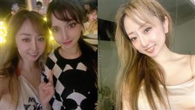 T妹同框AV混血女神瀧澤蘿拉自拍合照。（圖／翻攝自T妹Tiffany IG）