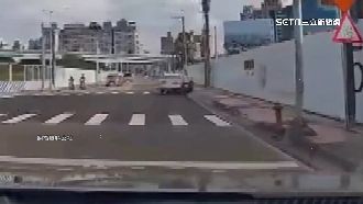 騎士按喇叭遭車撞飛　駕駛落網稱為撿手機