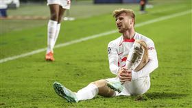 ▲德國隊主力前鋒沃納（Timo Werner）所屬德甲RB萊比錫隊宣布，沃納因腳踝傷勢確定無法參加世足。（圖／美聯社／達志影像）