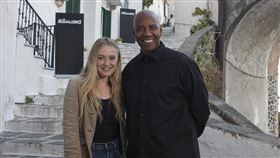 丹佐華盛頓（右）和達柯塔芬妮（左）合作《私刑教育3》。（圖／美聯社／達志影像）