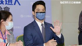 北市長辯論／蔣萬安會後記者會游淑慧、林奕華陪同（圖／記者楊澍攝影）