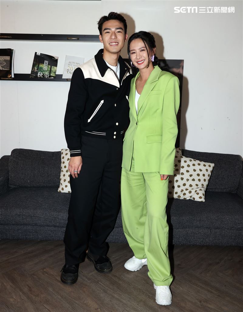 陳昊森、安心亞「罪後真相」三立新聞網專訪。（記者邱榮吉/攝影）