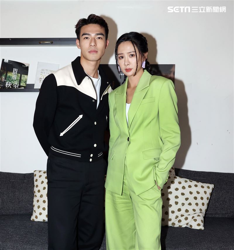 陳昊森、安心亞「罪後真相」三立新聞網專訪。（記者邱榮吉/攝影）