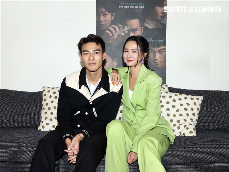 陳昊森、安心亞「罪後真相」三立新聞網專訪。（記者邱榮吉/攝影）