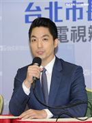 台北市長選舉電視辯論會，國民黨候選人蔣萬安於會後召開記者會。（圖／記者楊澍攝影）