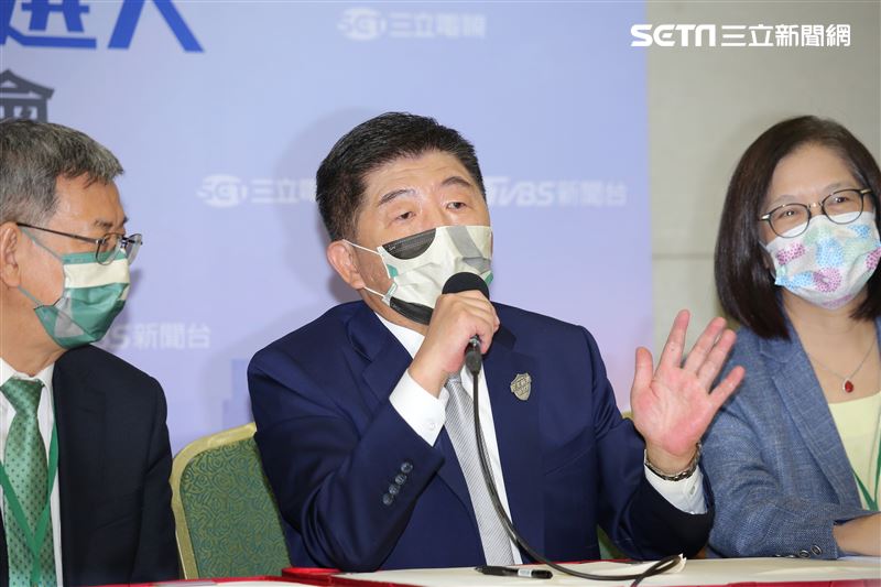 台北市長選舉電視辯論會，民進黨候選人陳時中於會後召開記者會。（圖／記者楊澍攝影）