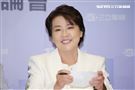 台北市長選舉電視辯論會，無黨籍候選人黃珊珊於會後召開記者會。（圖／記者楊澍攝影）