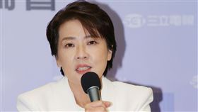 台北市長選舉電視辯論會，無黨籍候選人黃珊珊於會後召開記者會。（圖／記者楊澍攝影）