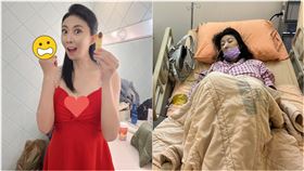 李宇柔（現改名陳蔓菲）比中指。（圖／翻攝自臉書）