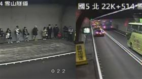 國5雪隧大客車拋錨！北上紫爆大回堵（圖／翻攝自國道1968即時路況）