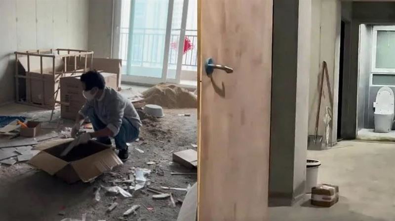 繳完頭期款「沒錢裝潢了」…他硬住毛胚房