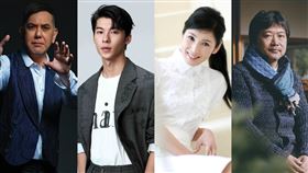 黃秋生、許光漢、黑木瞳、是枝裕和。（圖／金馬執委會提供）