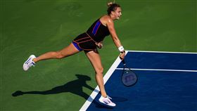 ▲WTA年終賽單4強賽，莎芭蓮卡（Aryna Sabalenka）擊敗世界球后斯威雅蒂（Iga Swiatek）進入冠軍賽。（圖／翻攝自Aryna Sabalenka推特）