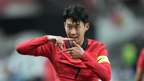 ▲南韓前鋒球星孫興慜能及時傷癒，趕上20日登場的卡達世足賽。（圖／美聯社／達志影像）