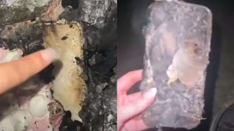 iPhone掉進BBQ烤焦！她一拆保護殼驚呆了