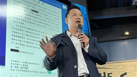 必礦集團總裁林秉文投資PGTalk涉及地下匯兌洗錢，策略長陳茂嘉出面說明。（圖／記者李依璇攝影）