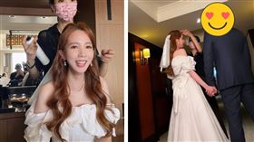 ▲愛雅升格人妻，好友夏和熙、康茵茵上傳婚宴照片送祝福。（圖／翻攝自IG）