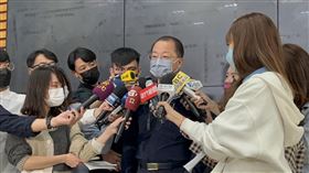 警政署長黃明昭出面說明警大校長陳檡文出入招待所事件。（圖／記者李依璇攝影）