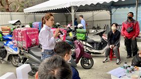 「李婉鈺設立外送員休息區，為外送員爭取權益」新聞稿（圖／李婉鈺提供）