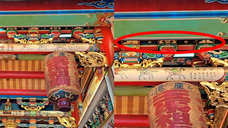 彰化拜拜驚見6卡通人物藏斗栱…原因曝光