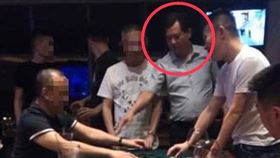 台北市中山分局偵查隊長林弘基任職內湖分局期間，曾前往招待所與他人玩天九牌。（圖／翻攝黃國昌臉書）