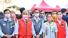 行政院長蘇貞昌今（9）日上午出席「桃園鐵路地下化建設計畫」CJ18標平鎮車站路段地下化工程開工動土祈福典禮。（圖／行政院提供)