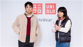 林柏宏（左）和持修（右）一同出席品牌活動。（圖／UNIQLO提供）
