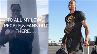 魔獸登機前喊話台灣：超人來了　見台國旗