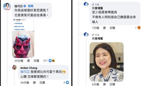 只是堵藍與徐巧芯（圖／翻攝自臉書）