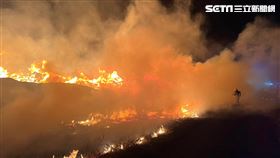 台南,垃圾場,大火,重機具,烈焰,搶救,環保局,監測