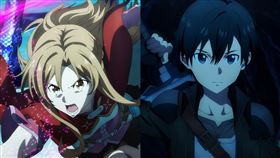 《刀劍神域劇場版-Progressive-陰沉薄暮的詼諧曲》亞絲娜、桐人。（圖／木棉花提供）