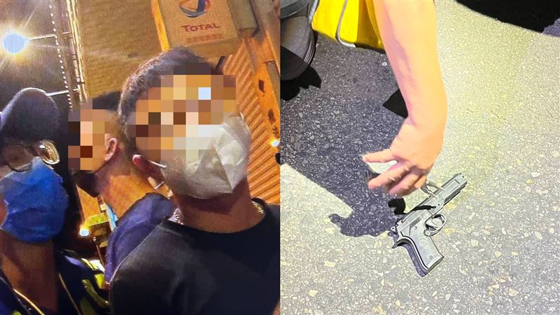 蔡英文現身桃園　男囂張帶玩具槍拒盤查