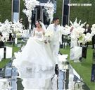 王家梁和許維恩迎來結婚一週年，補辦婚禮。（記者邱榮吉/攝影）