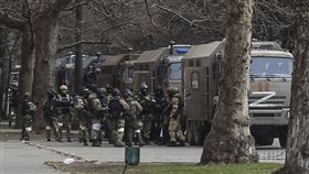 俄軍撤離，赫爾松，俄國部隊，烏克蘭（圖／美聯社／達志影像）