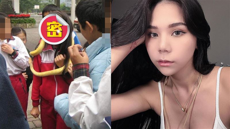 蕾菈爆國小0修圖模樣竟撞臉「動力火車」