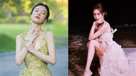 倪妮透視裝裡面沒穿辣翻。（圖／翻攝自微博）