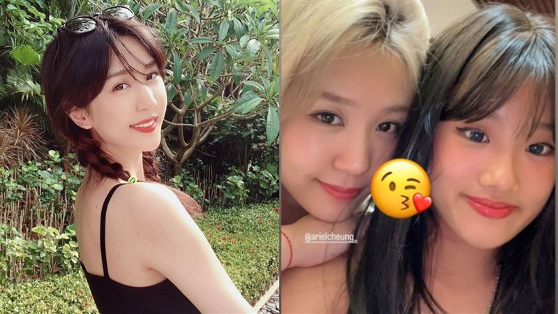梧桐妹同框金髮美女　網揭好友身分全驚呆