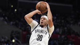 ▲柯瑞弟（Seth Curry）末節4顆三分球，助籃網擊落快艇。（圖／美聯社／達志影像）