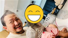 ▲九把刀2歲愛女「魯拉拉」近日感染「呼吸道融合病毒（RSV）」。（圖／翻攝自 九把刀臉書）