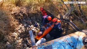 苗栗男子隨隊爬火炎山脫隊失蹤，跌落3米深邊坡命危。（圖／民眾提供）