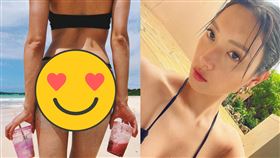 ▲菜菜子纖細大長腿和蜜桃臀，直接讓網友嗨翻。（圖／翻攝自 菜菜子IG）