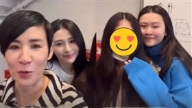 ▲邱淑貞三位女兒罕見同框，讓網友驚豔不已。（圖／翻攝自 吳君如IG）