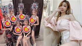 台北「青山王祭」6位「超巨」仙女禮生讓在場信眾頭都晃暈了。（圖／翻攝自臉書）