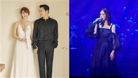 ▲曹政奭（右）被點名時直接發聲明回應，妻子Gummy（左）更在演唱會上讓流言不攻自破。（圖／翻攝自 GummyIG）