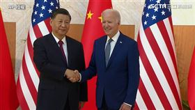 拜登、習近平握手（圖／AP授權）
