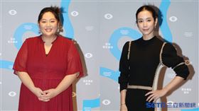 蔡嘉茵和温貞菱擔任頒獎嘉賓。（圖／記者邱榮吉攝影）