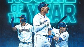 ▲「J-Rod」羅德里奎茲（Julio Rodriguez）拿下美聯新人王，水手隊史第5人。（圖／翻攝自水手推特）