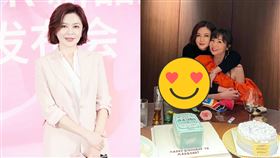 ▲關之琳參加好友邱李茂琪生日宴會，超短皮裙意外洩露好身材。（圖／翻攝自dr_maret_leeIG）