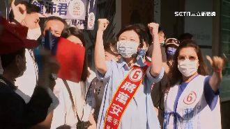 蔣萬安打夫人牌！與石舫宣分頭掃市場